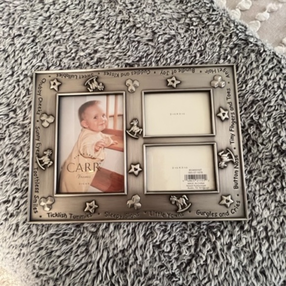 Adorable ~ Newell Rubbermaid Pewter Photo Frame ~ BABY ~ Never Used, NWOT - Picture 5 of 5